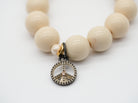 SchauTime Armband, Keramikperlen mit Sahara Amulett Peace