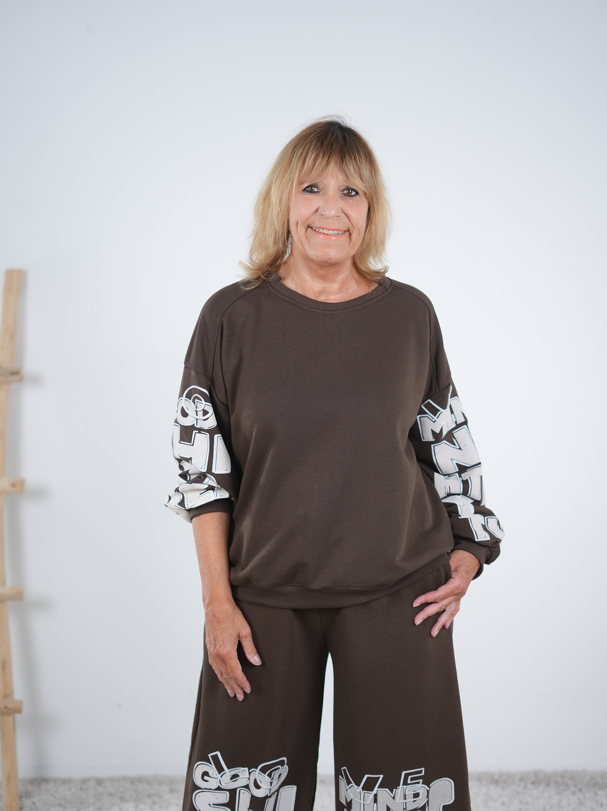 Sportlicher 2-teiler aus Baumwolle mit Print