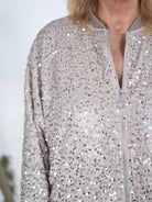 Süße Sweatshirt-Jacke mit Pailletten