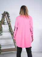Vokuhila Sweaty mit großem Print und Rundhalsausschnitt