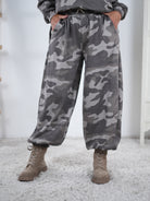 Weiche Pumphose im Camouflage Look