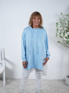 Weicher Hoody mit Plissee