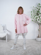Weicher Hoody mit Plissee