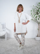 Weicher Hoody mit Plissee