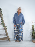 Weicher Strickpulli mit Reißverschluss