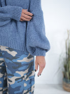 Weicher Strickpulli mit Reißverschluss