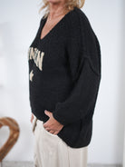 weicher Strickpulli mit überschnittenem Arm