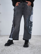 Wide Leg Hingucker Pants mit Skull Motiv