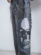 Wide Leg Hingucker Pants mit Skull Motiv